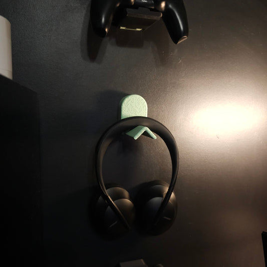 Floral Gaming Headset Wall Mount Holder - Organize Gaming Accessories - Easy Mount For Empty Wall Space - Female Desk Accessories