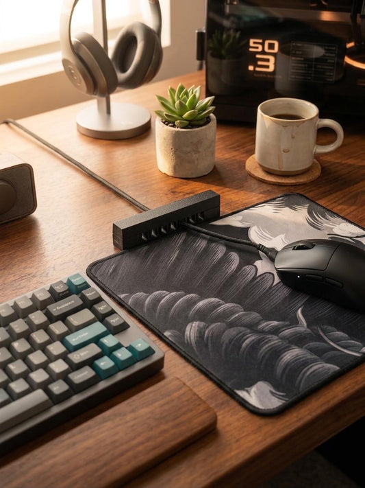 Desk Edge Cable Catcher - 7 Wire Charger Holder